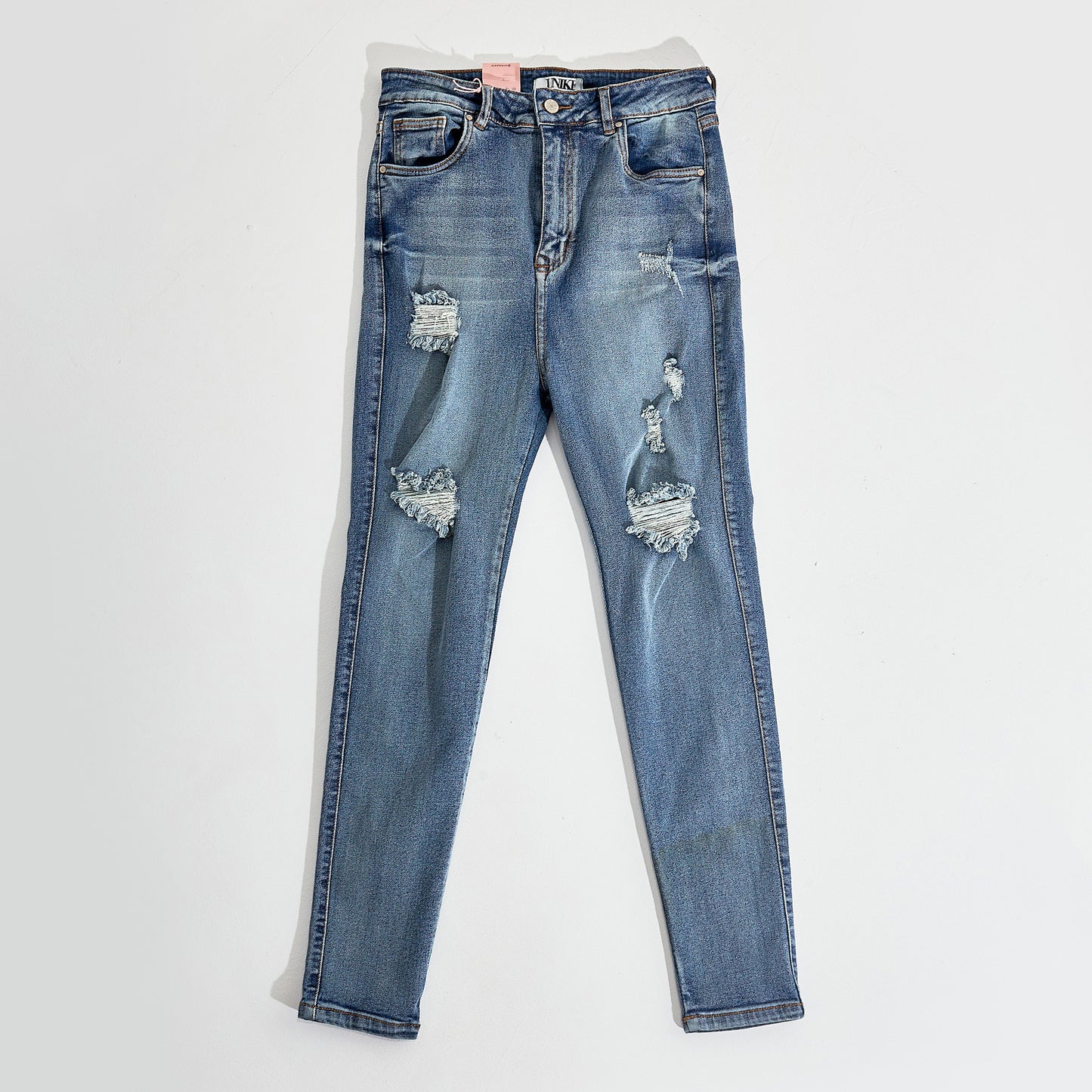 Jeans Dama Azul Roto Unk