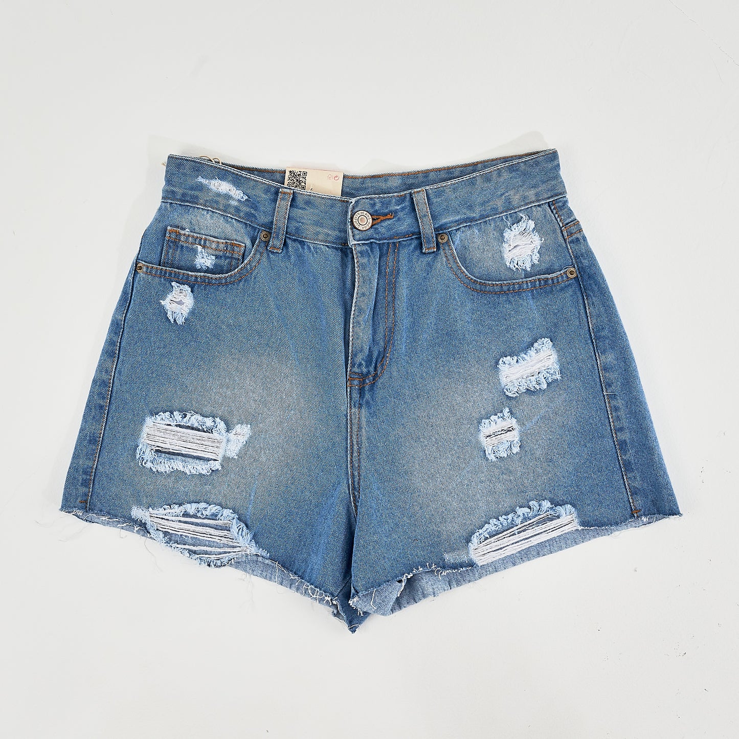 Short Azul Jeans Roto Unk