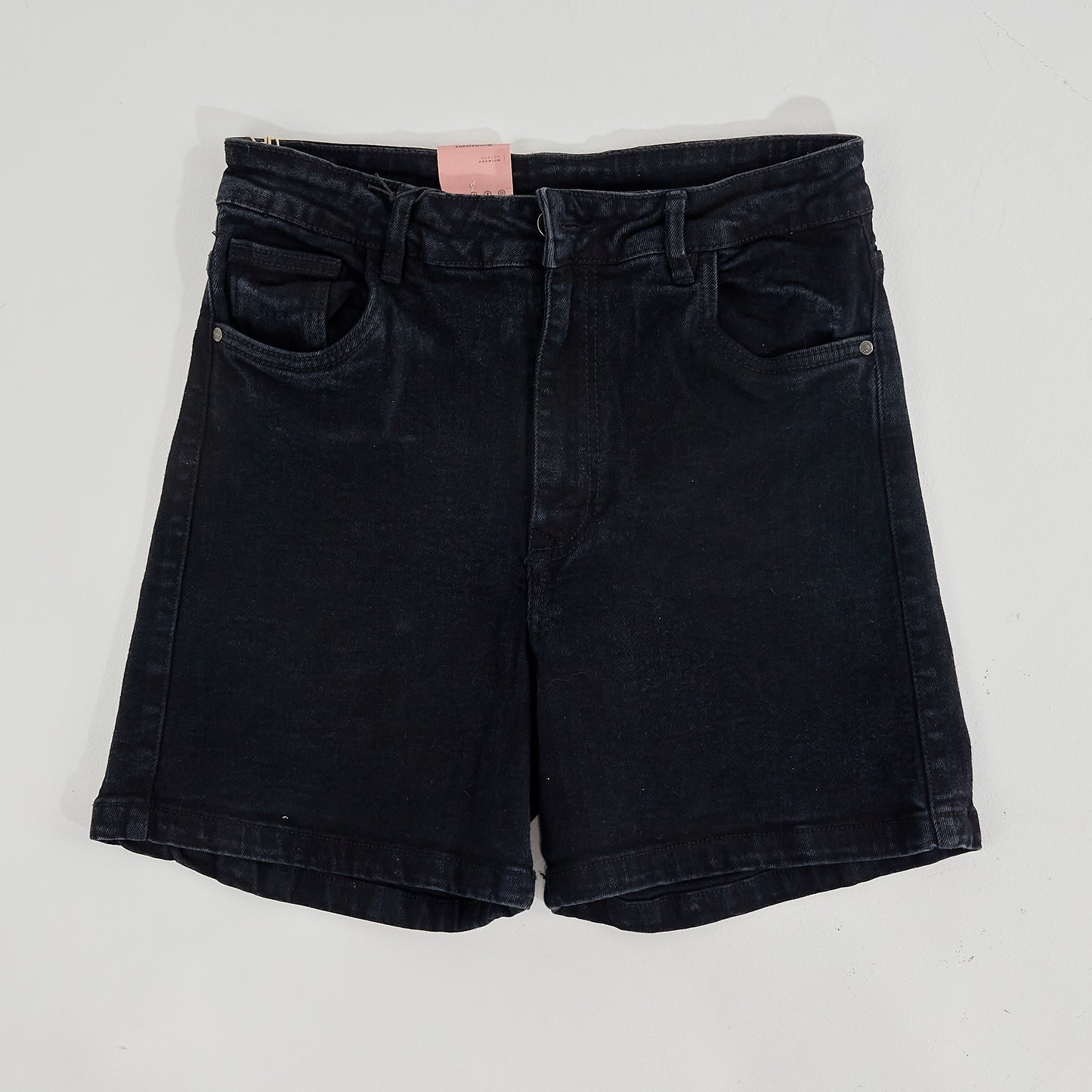 Bermuda Jeans Strech Negro Dama Unk