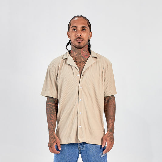 Camisa Rip Old money Beige