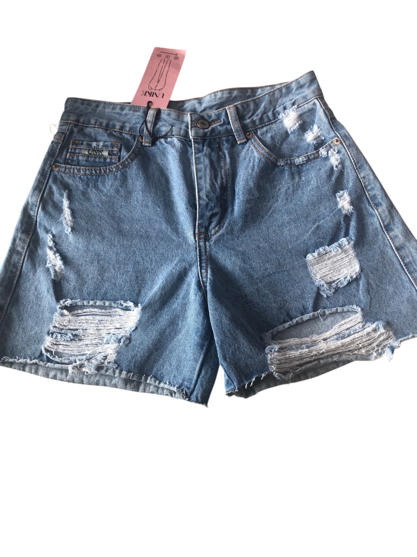 Bermuda rígida dama tono medio rota