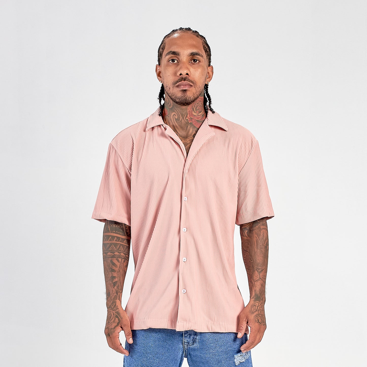 Camisa Rip Old money  palo rosa