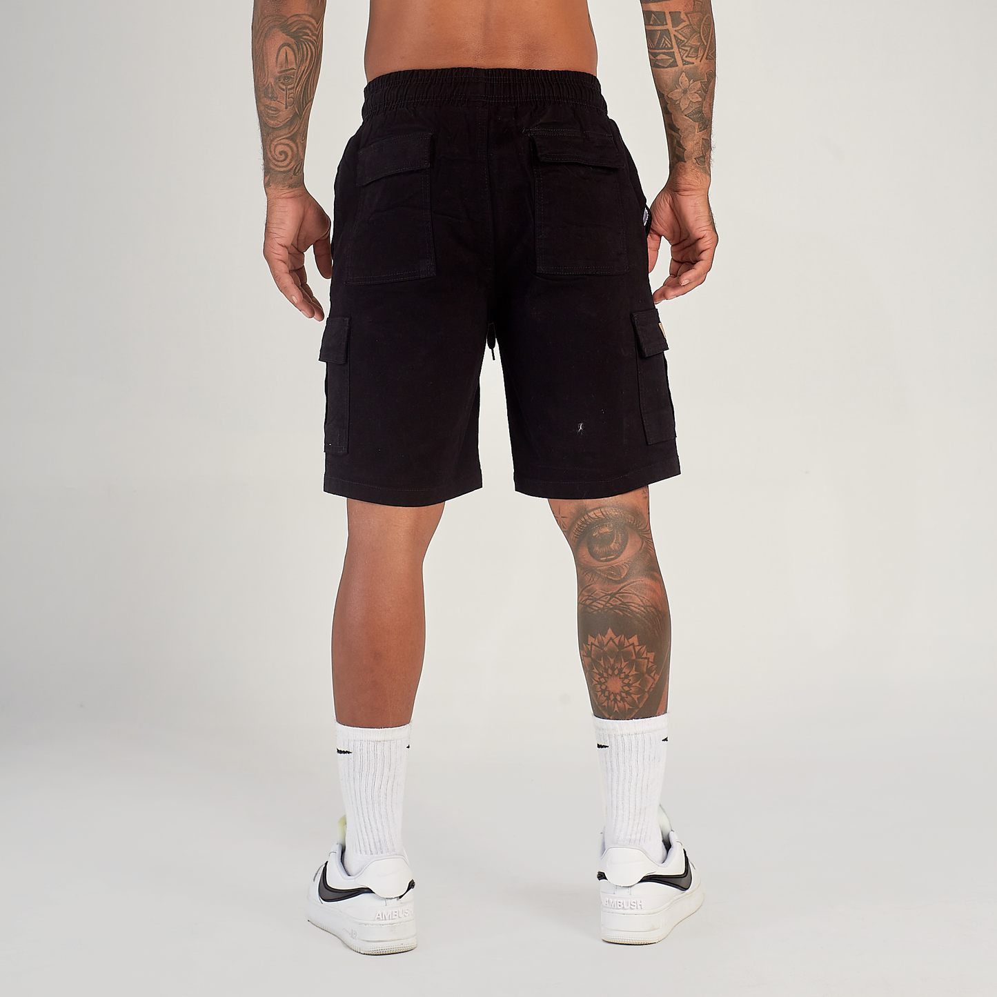 Bermuda Cargo Negra 9:9 de Drill