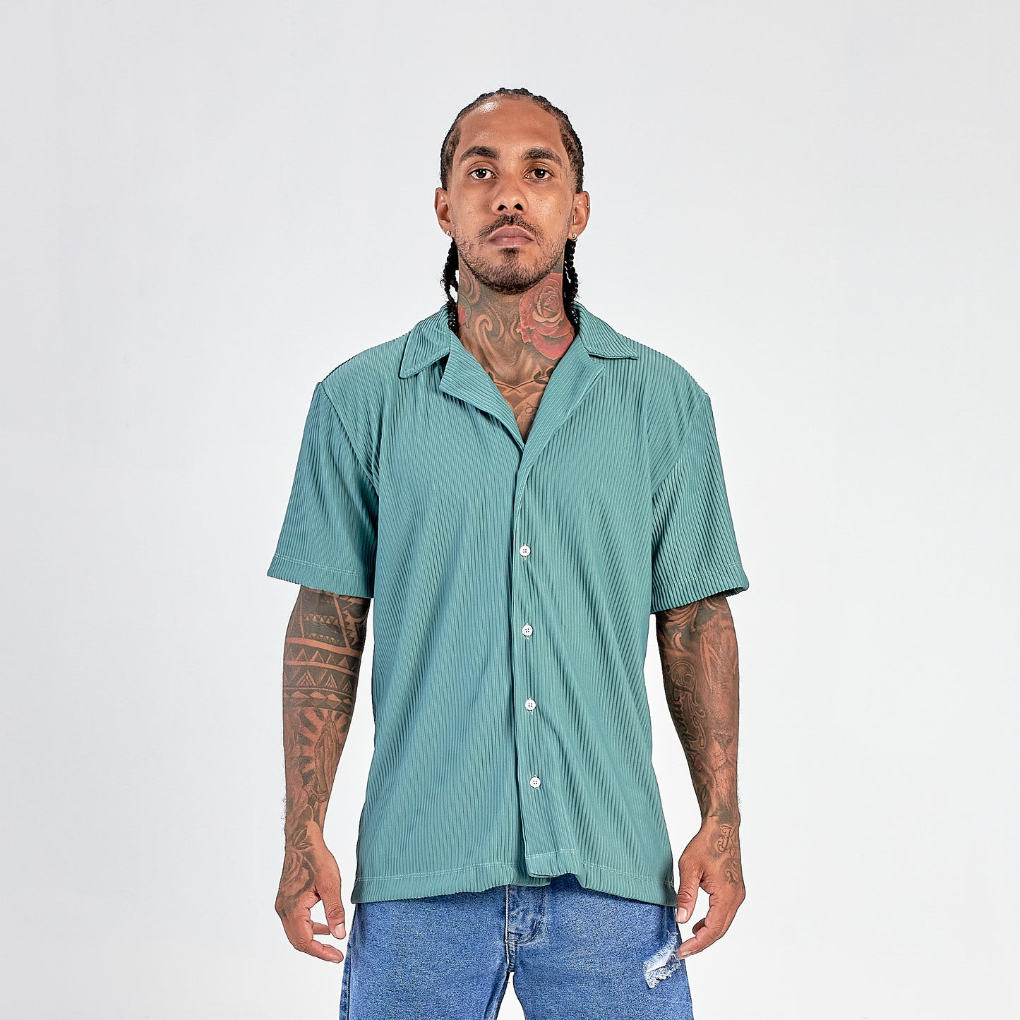 Camisa Rip Old money  esmeralda