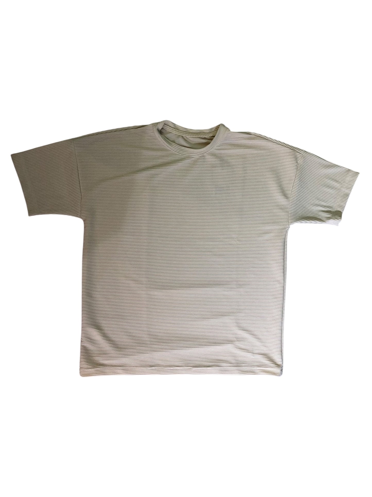 Camiseta blanca Oversize textura rib