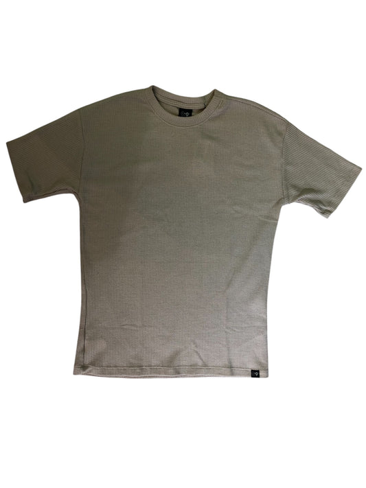 Camiseta gris Oversize textura galleta