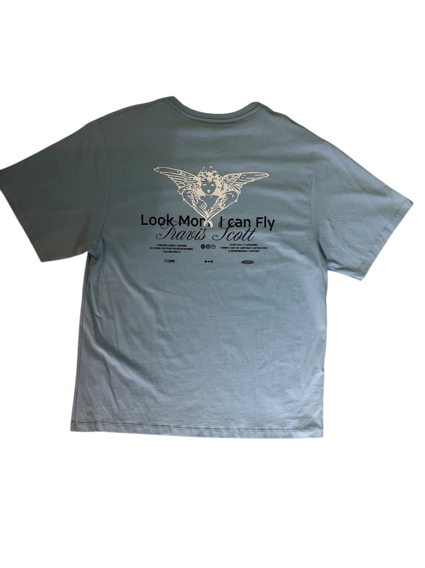 Camiseta oversized estampada Harmony azul