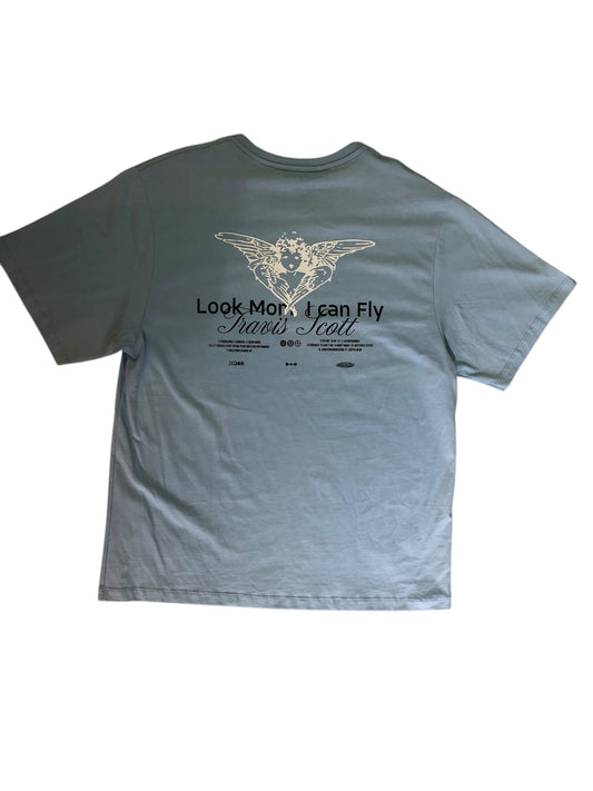 Camiseta oversized estampada Harmony azul