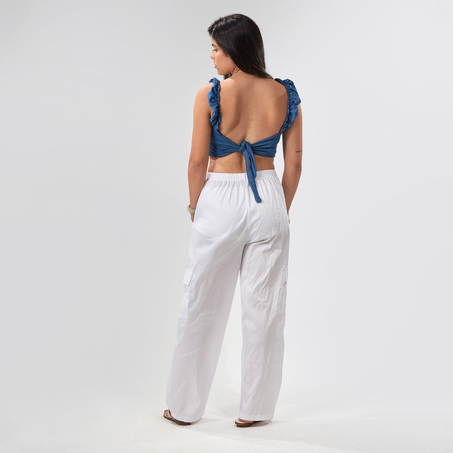 Pantalón cargo tela