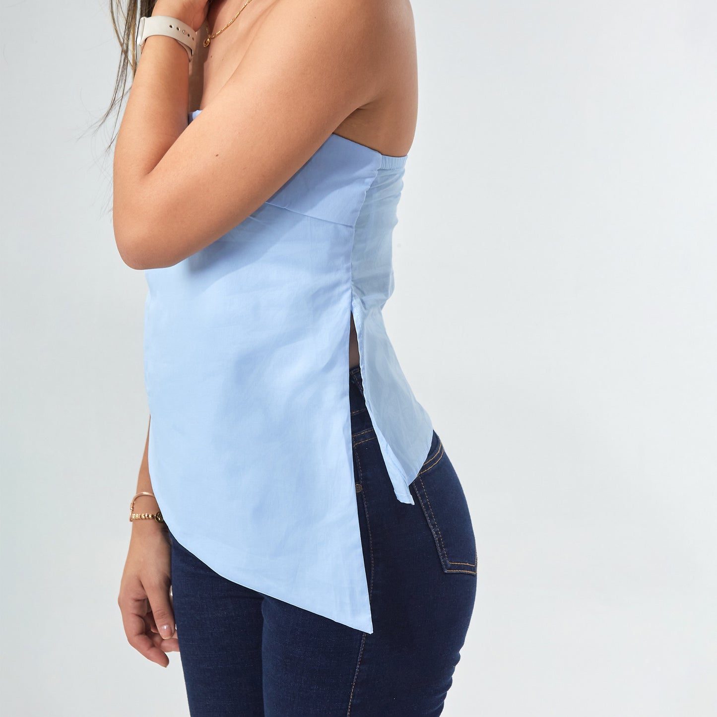 Blusa strapless