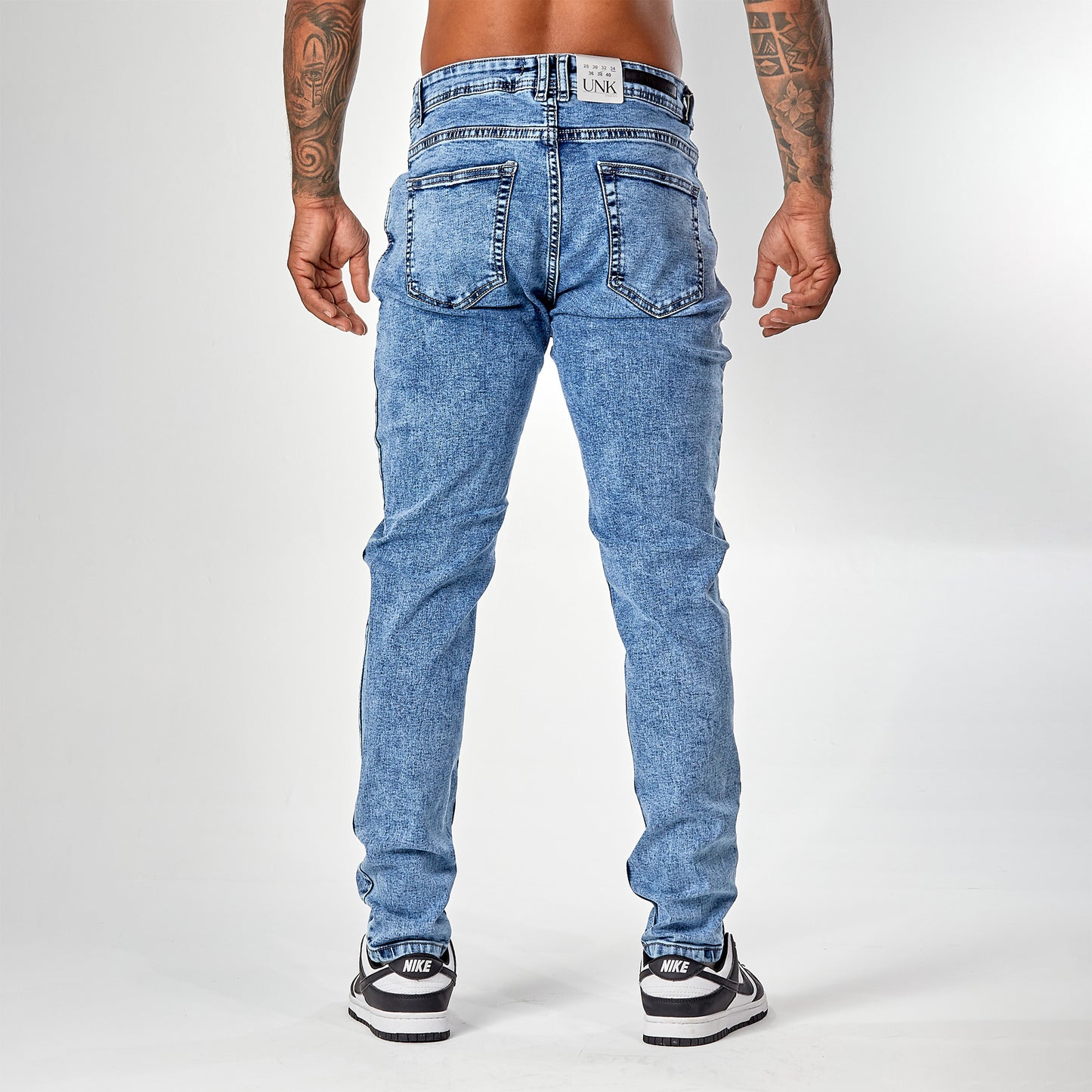 Jeans skinny azul medio prelavado 5034