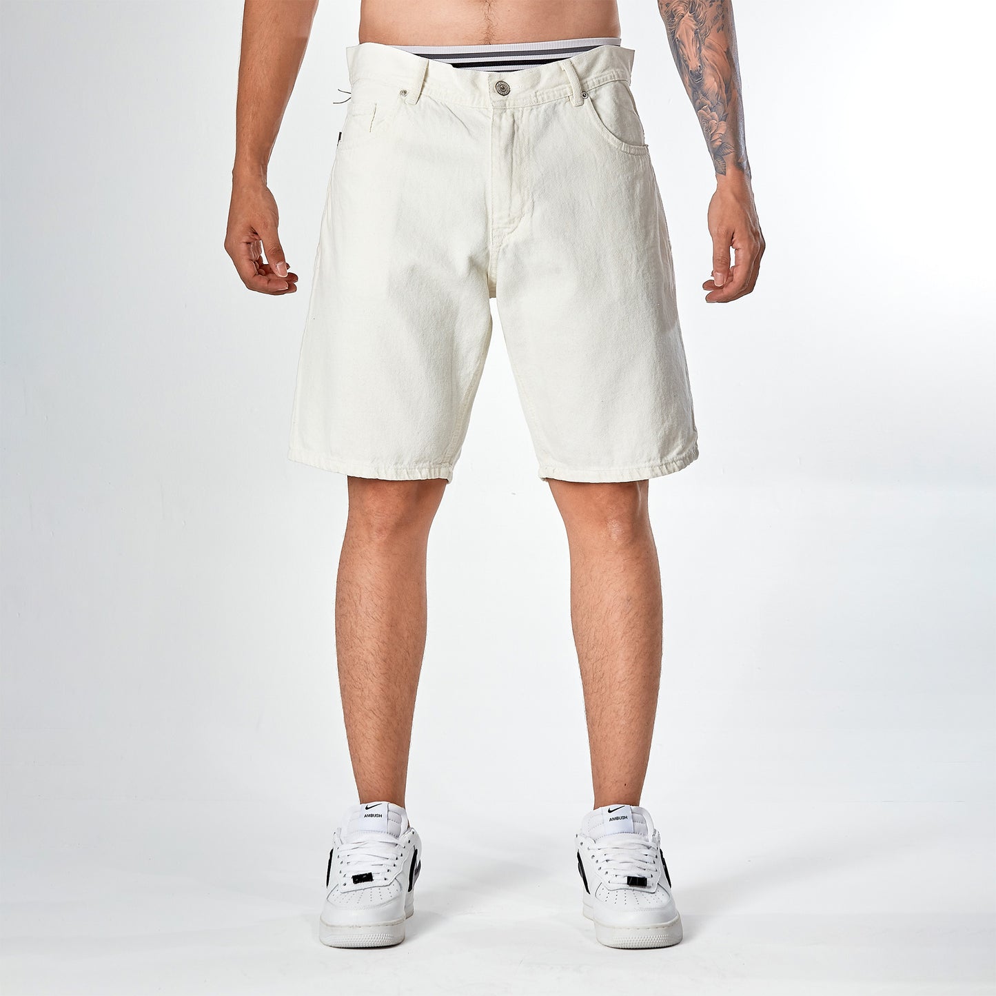 Bermuda denim blanco hueso 7146 7005