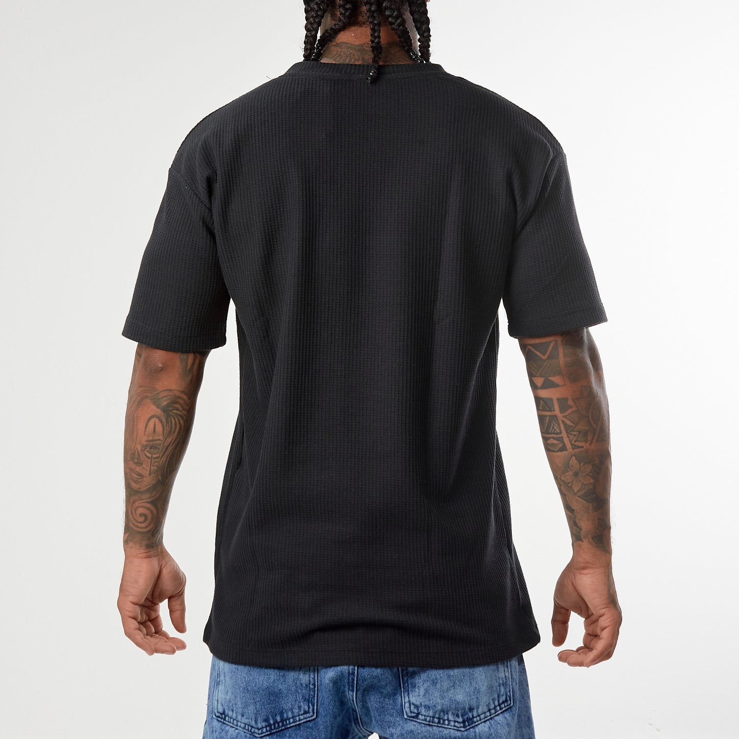 Camiseta tela galleta color negro