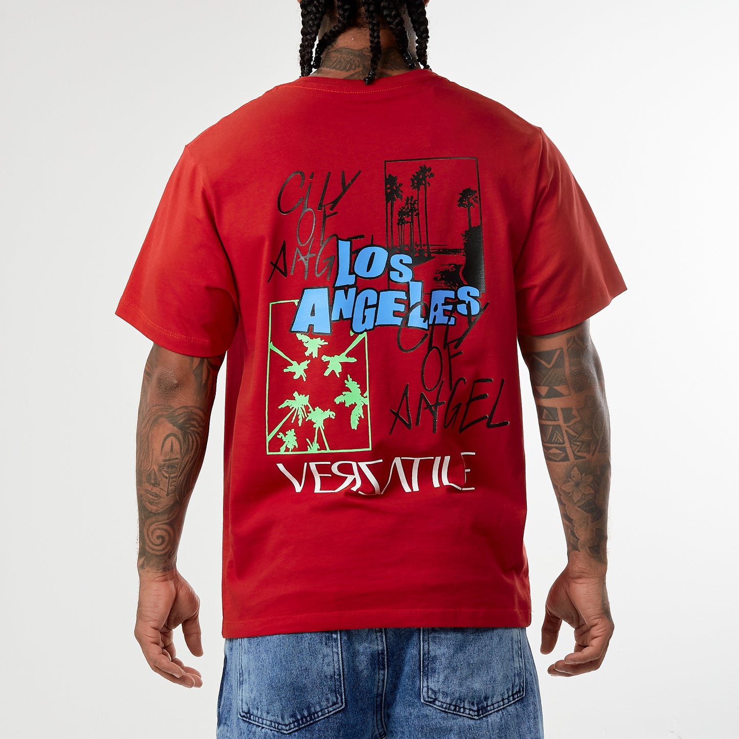 Camiseta Verzatile Estampada (Gráfico Doble) Los angeles