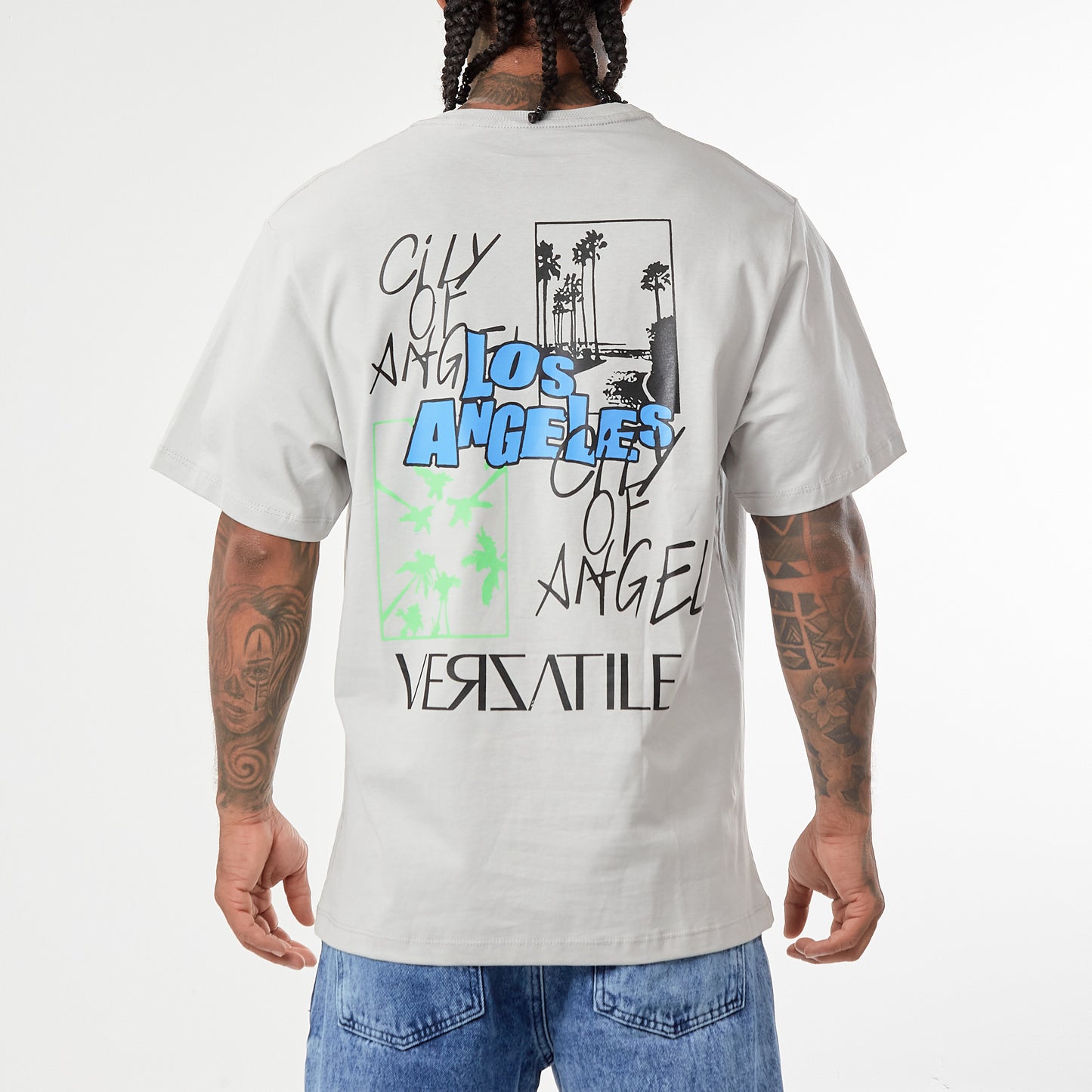 Camiseta Verzatile Estampada (Gráfico Doble) Los angeles