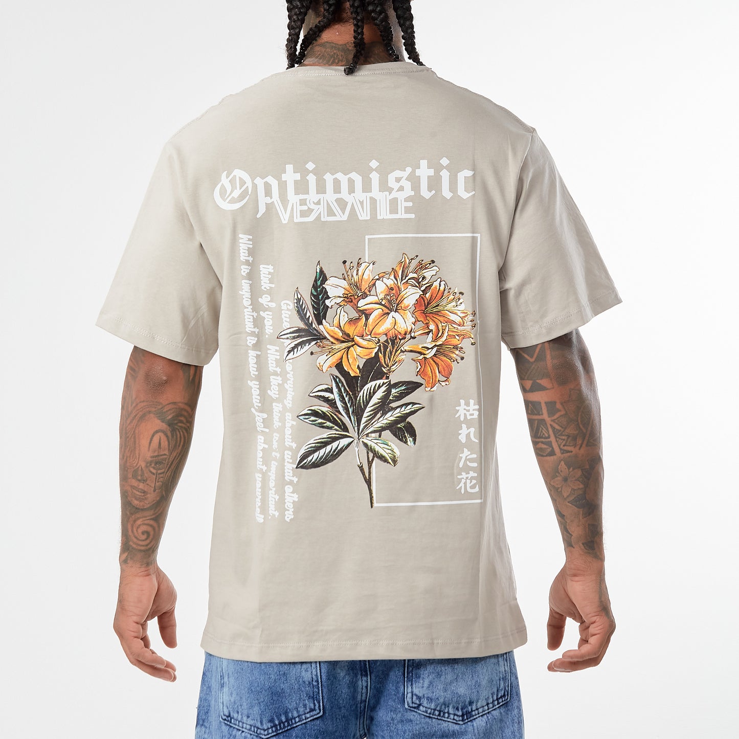 Camiseta Verzatile Estampada (Gráfico Doble) Optimistic