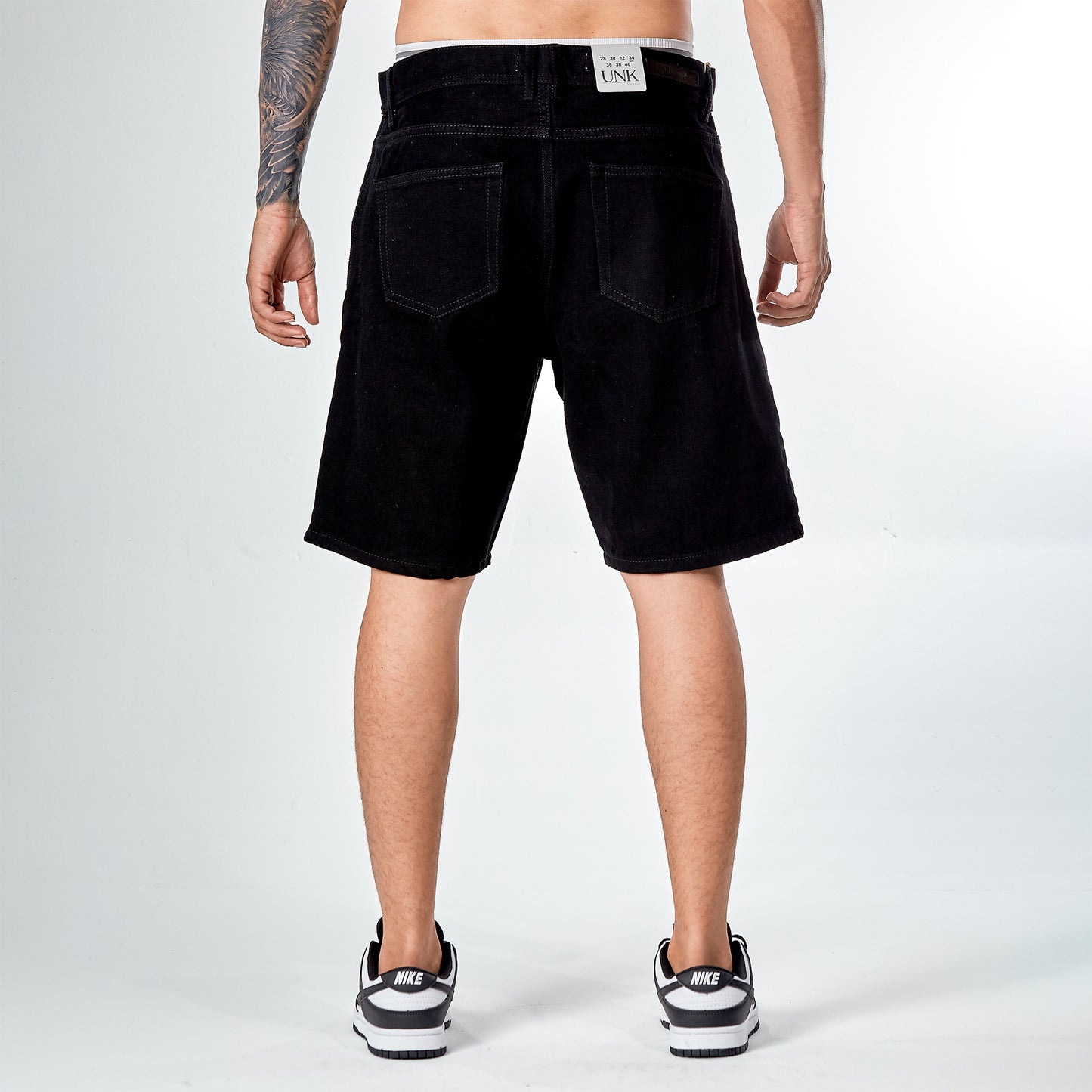 Bermuda denim negra 7108