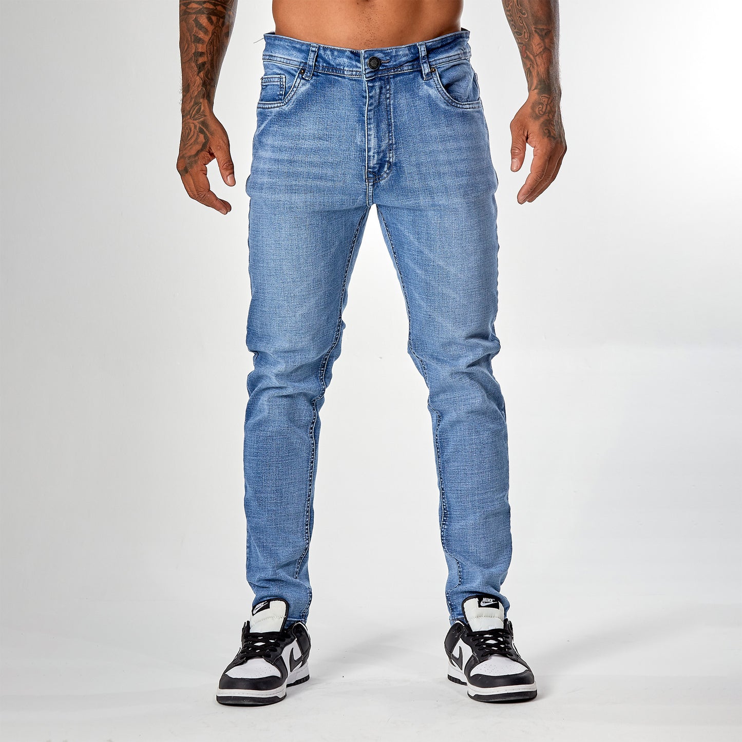 Jeans skinny azul medio prelavado 5029