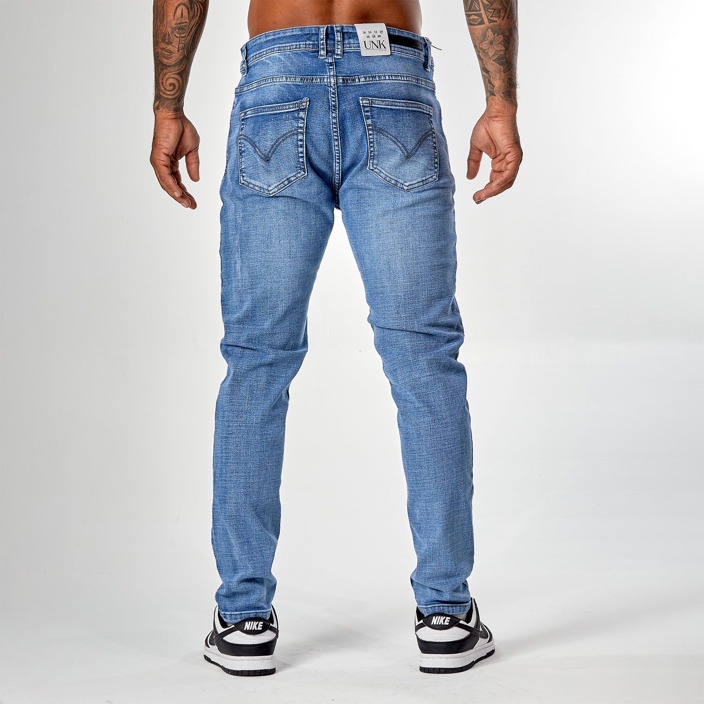 Jeans skinny azul medio prelavado 5029