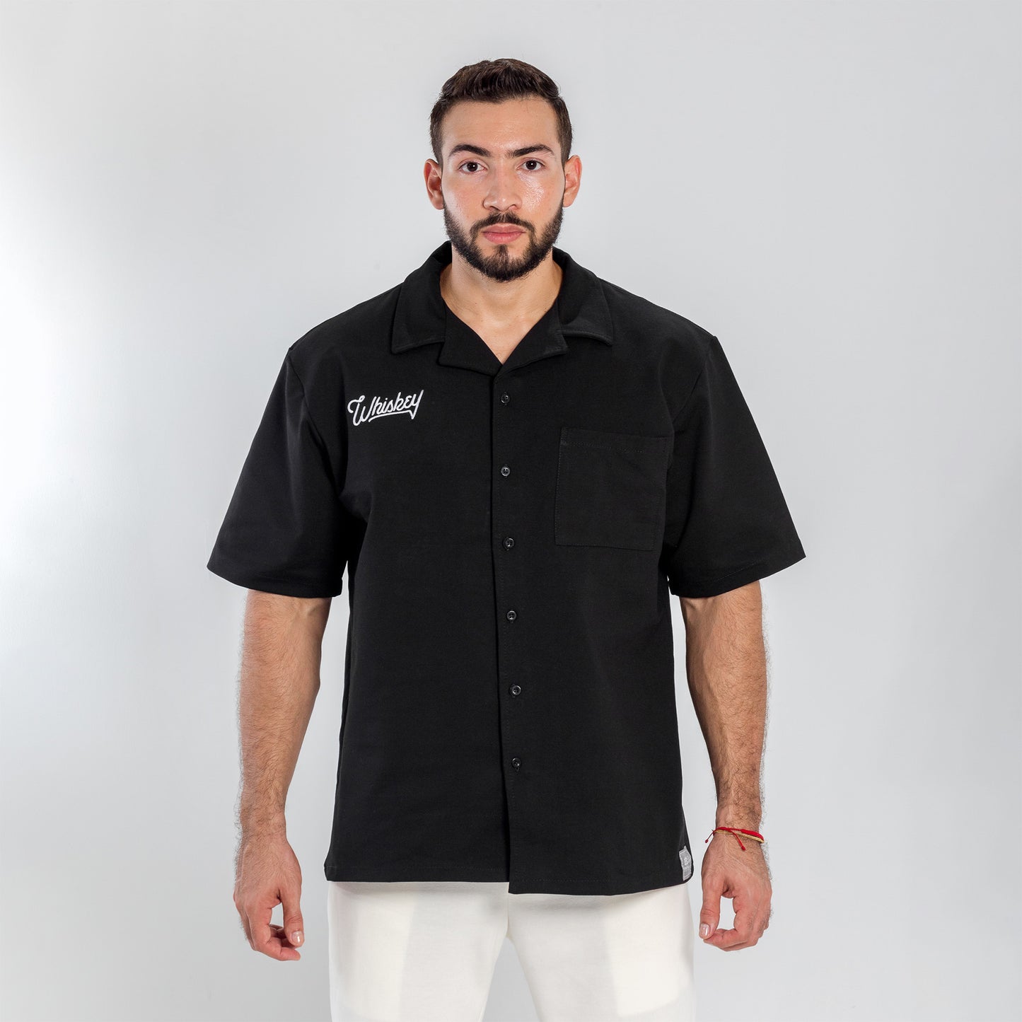 camisa whiskey negra
