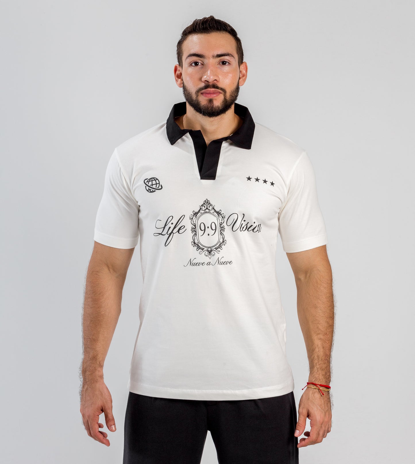 Camiseta polo mister azul