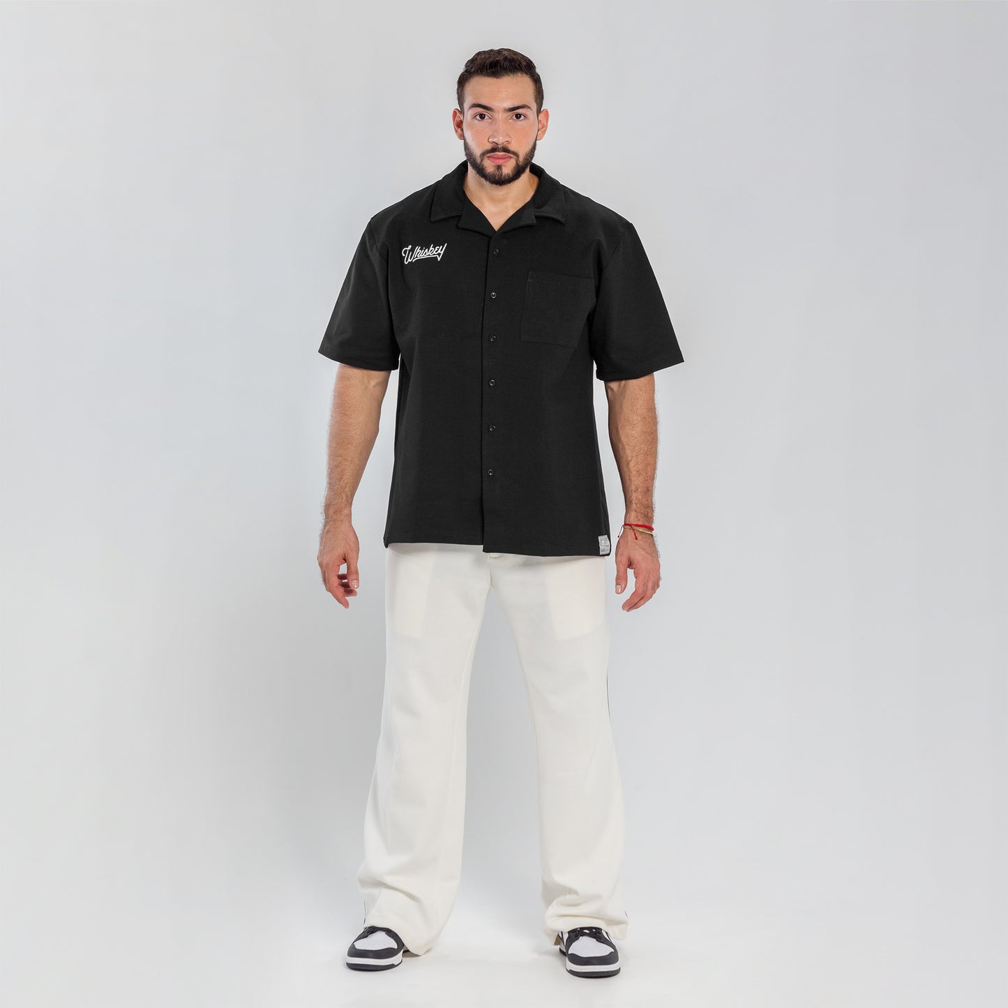 camisa whiskey negra