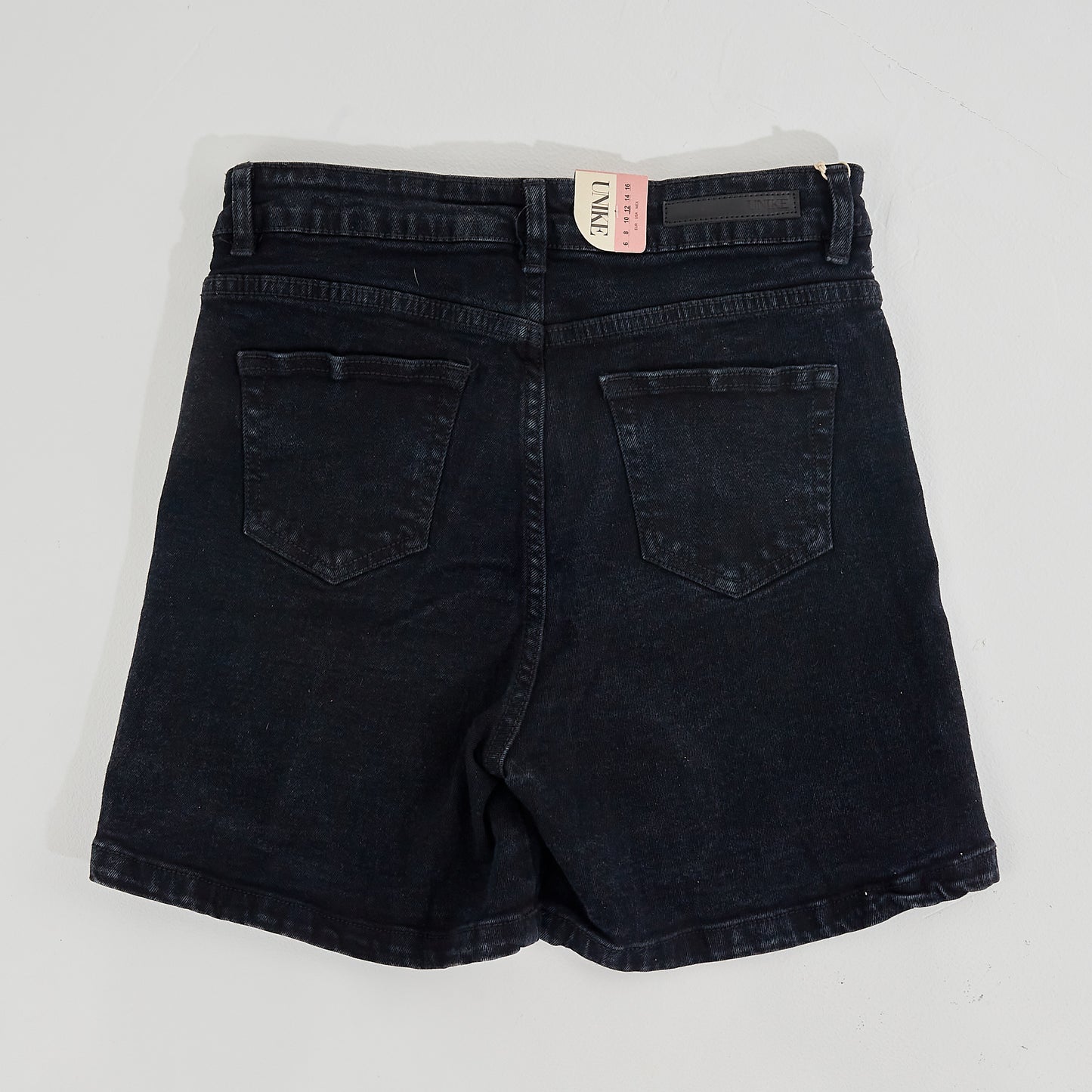 Bermuda Jeans Strech Negro Dama Unk