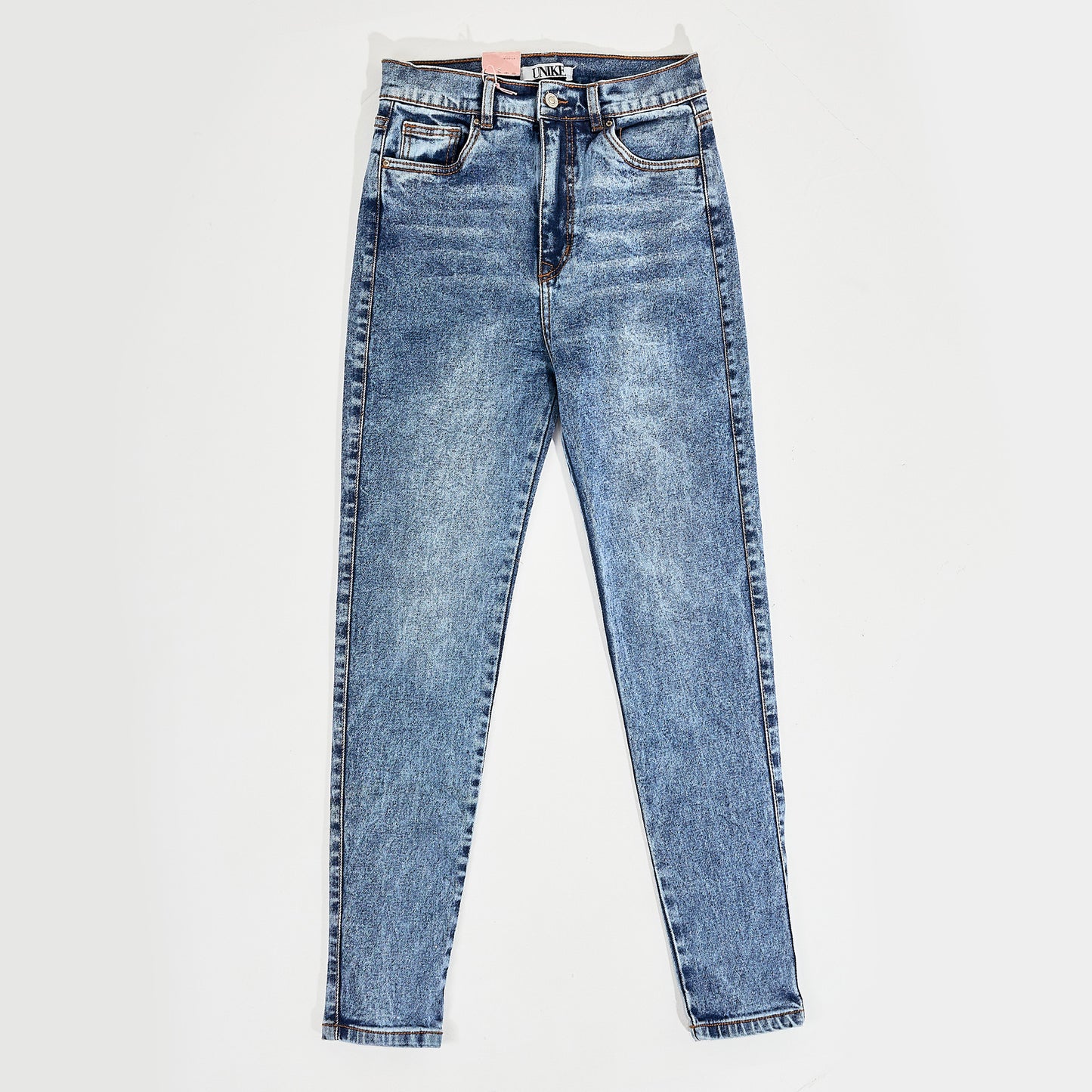 Jeans Dama Prelavado Liso Unk