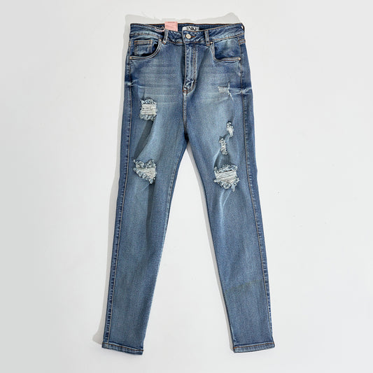 Jeans Dama Azul Roto Unk