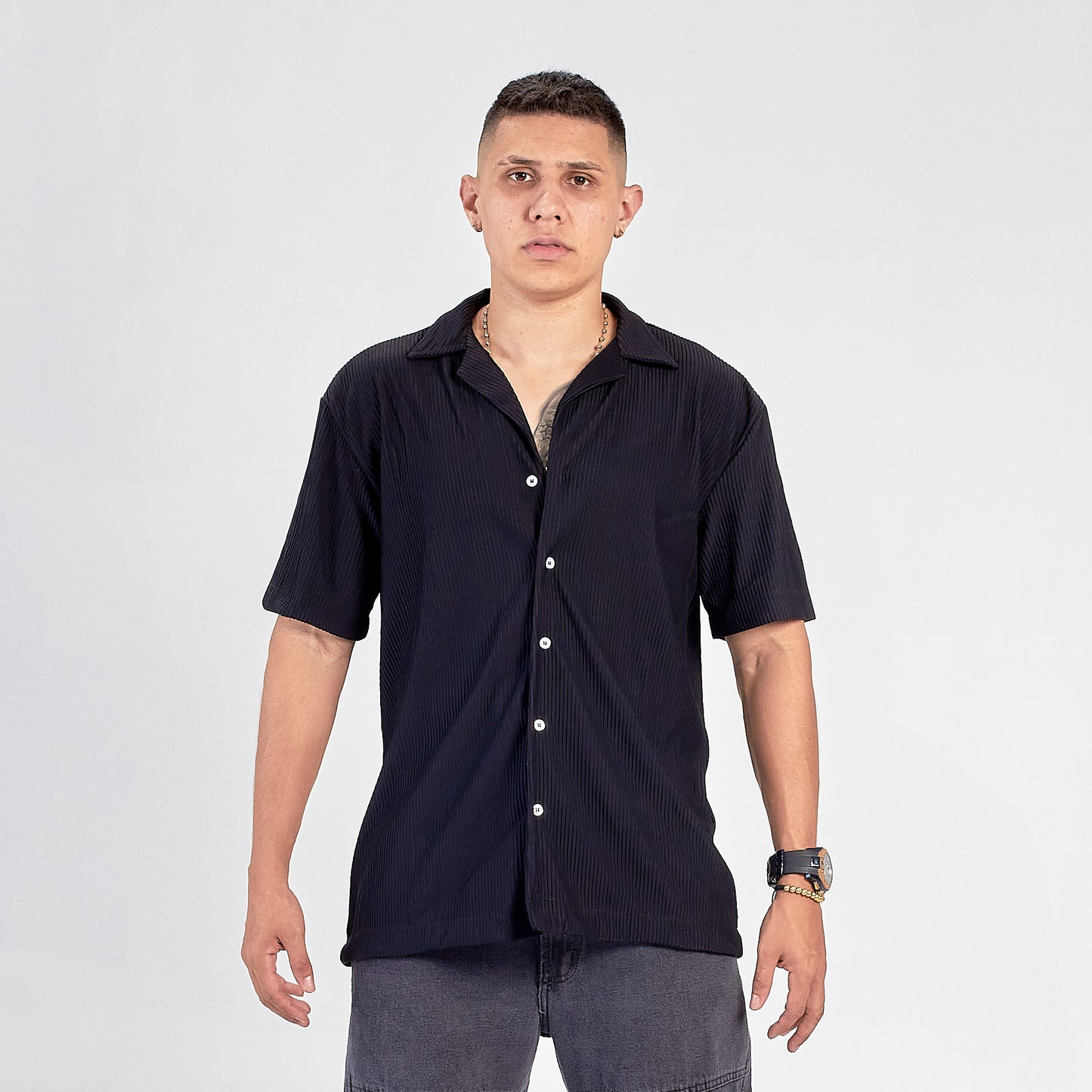 Camisa Rip Old money negra