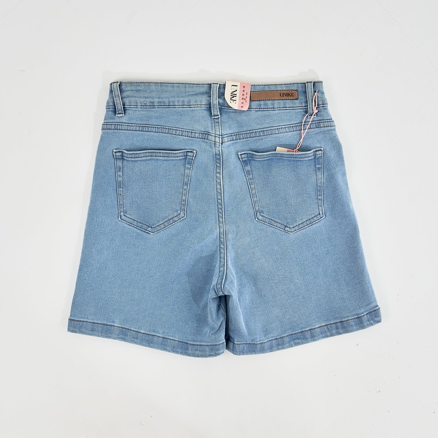 Bermuda Jeans Strech Azul Claro Dama Unk