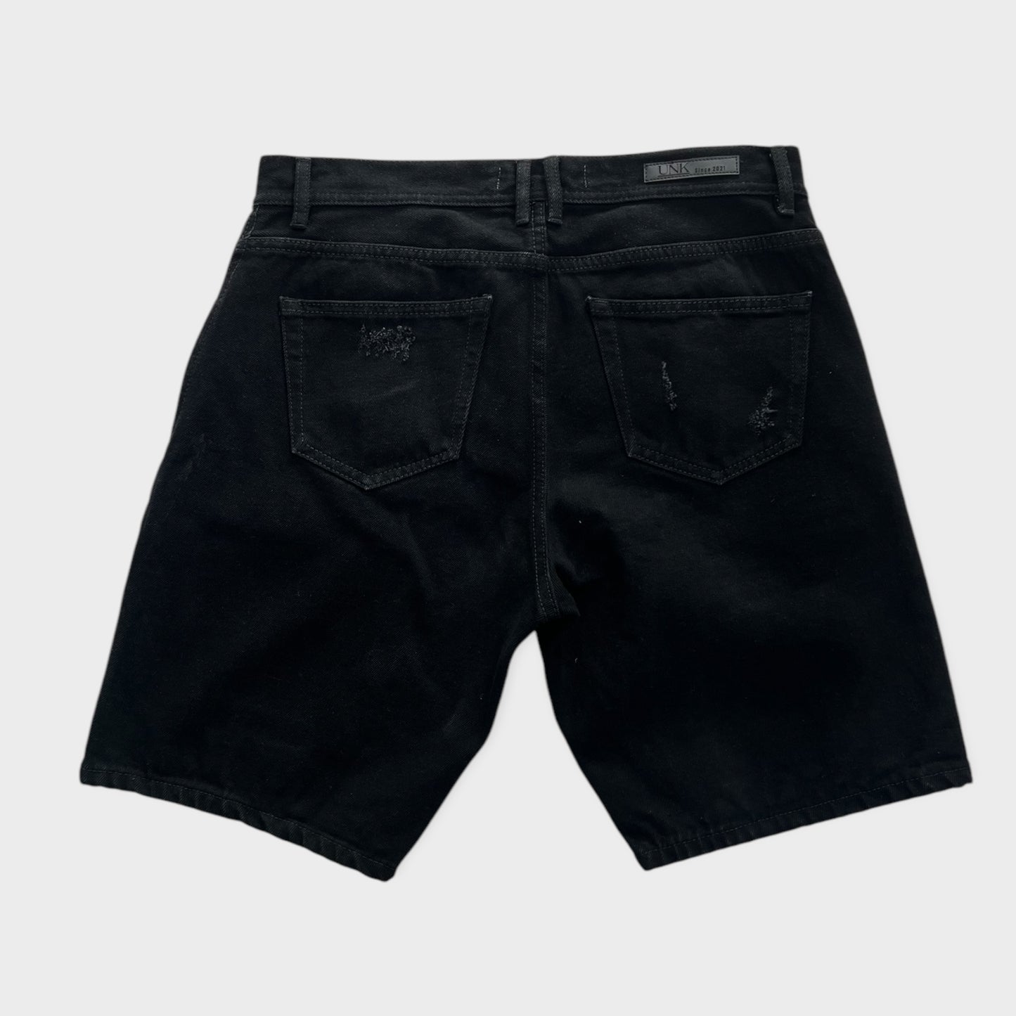 Bermuda Denim Negra Rota Unk