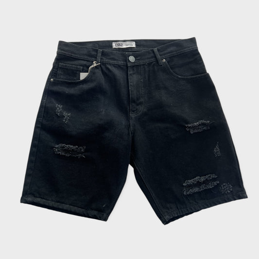 Bermuda Denim Negra Rota Unk
