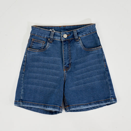 Bermuda Jeans Strech Azul Dama Unk