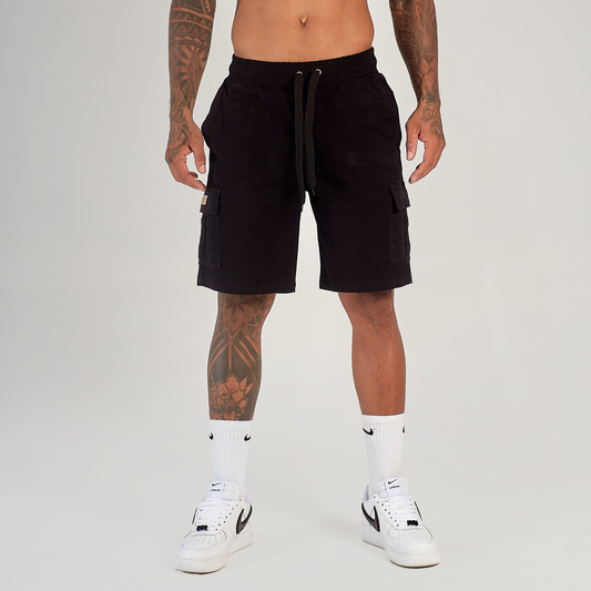 Bermuda Cargo Negra 9:9 de Drill