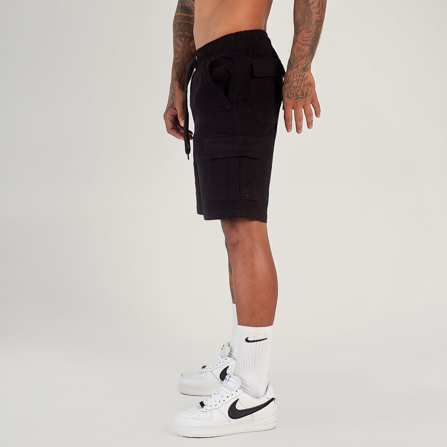 Bermuda Cargo Negra 9:9 de Drill