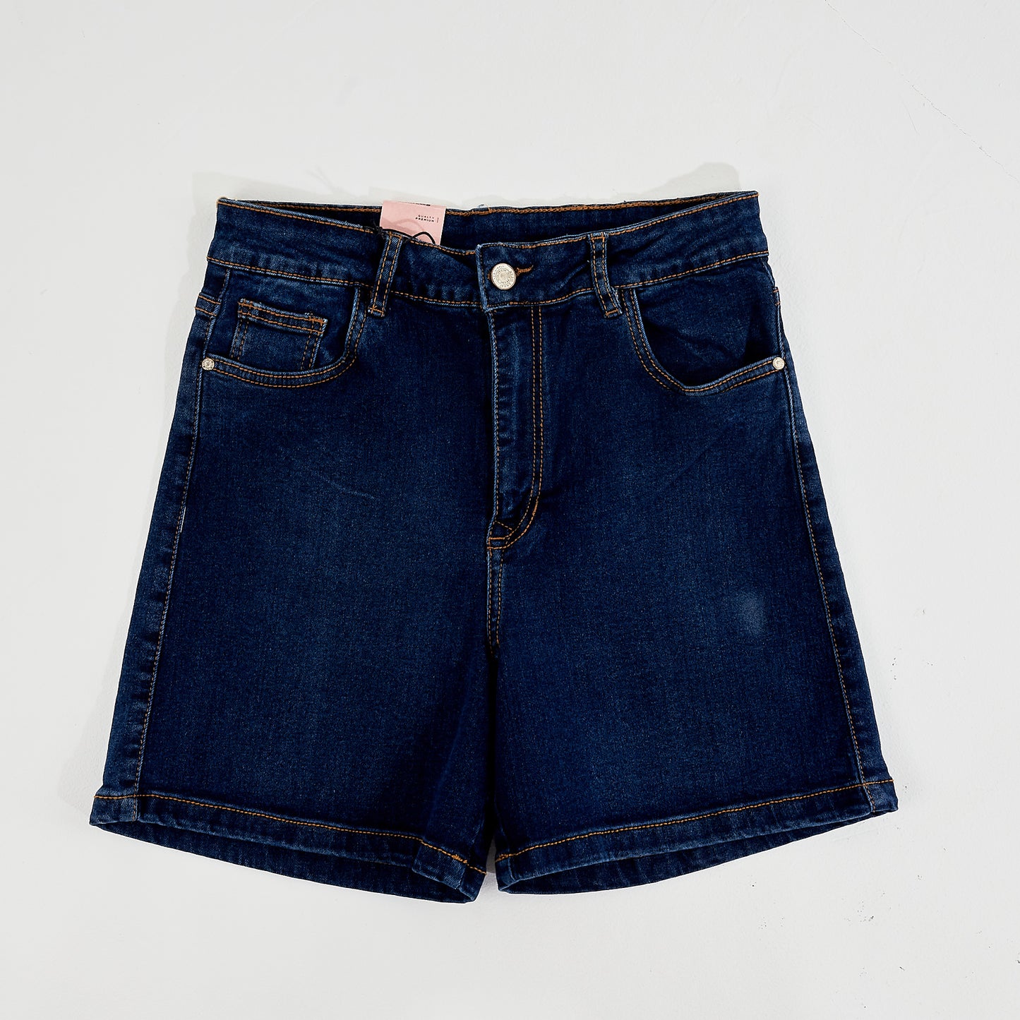 Bermuda Jeans Strech Azul Osc Dama Unk