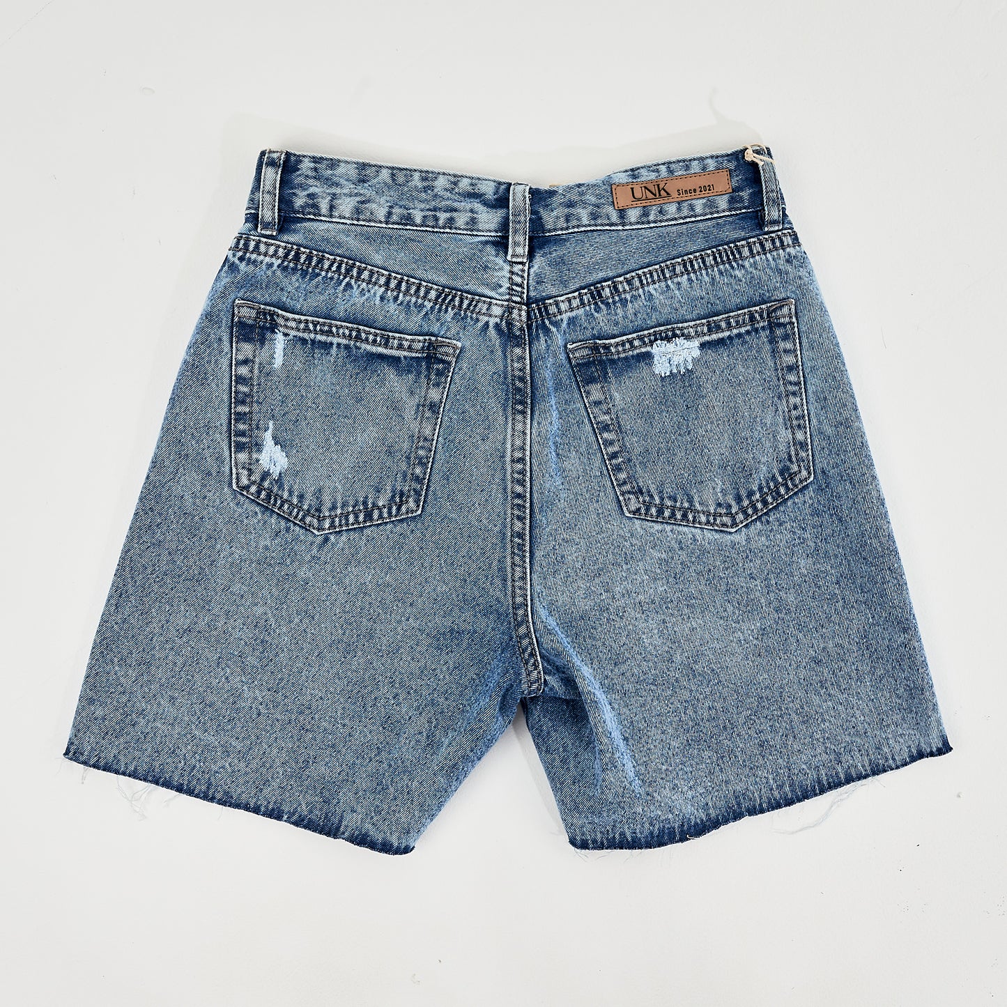 Bermuda Jeans Rigida Prelavada Dama Unk