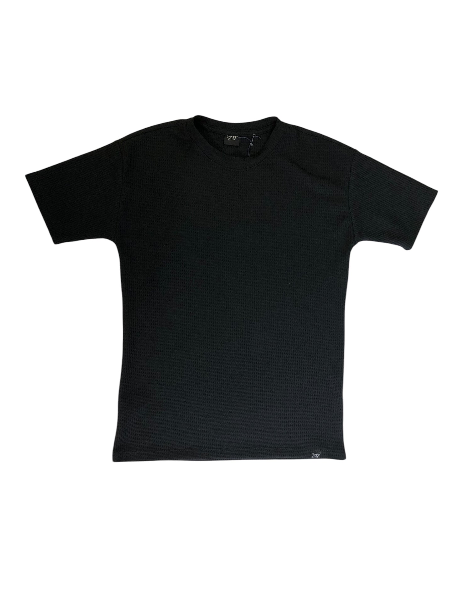 Camiseta negra Oversize textura galleta