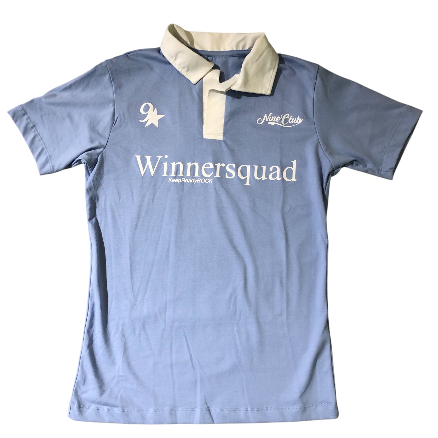 Camiseta polo nine azul cielo
