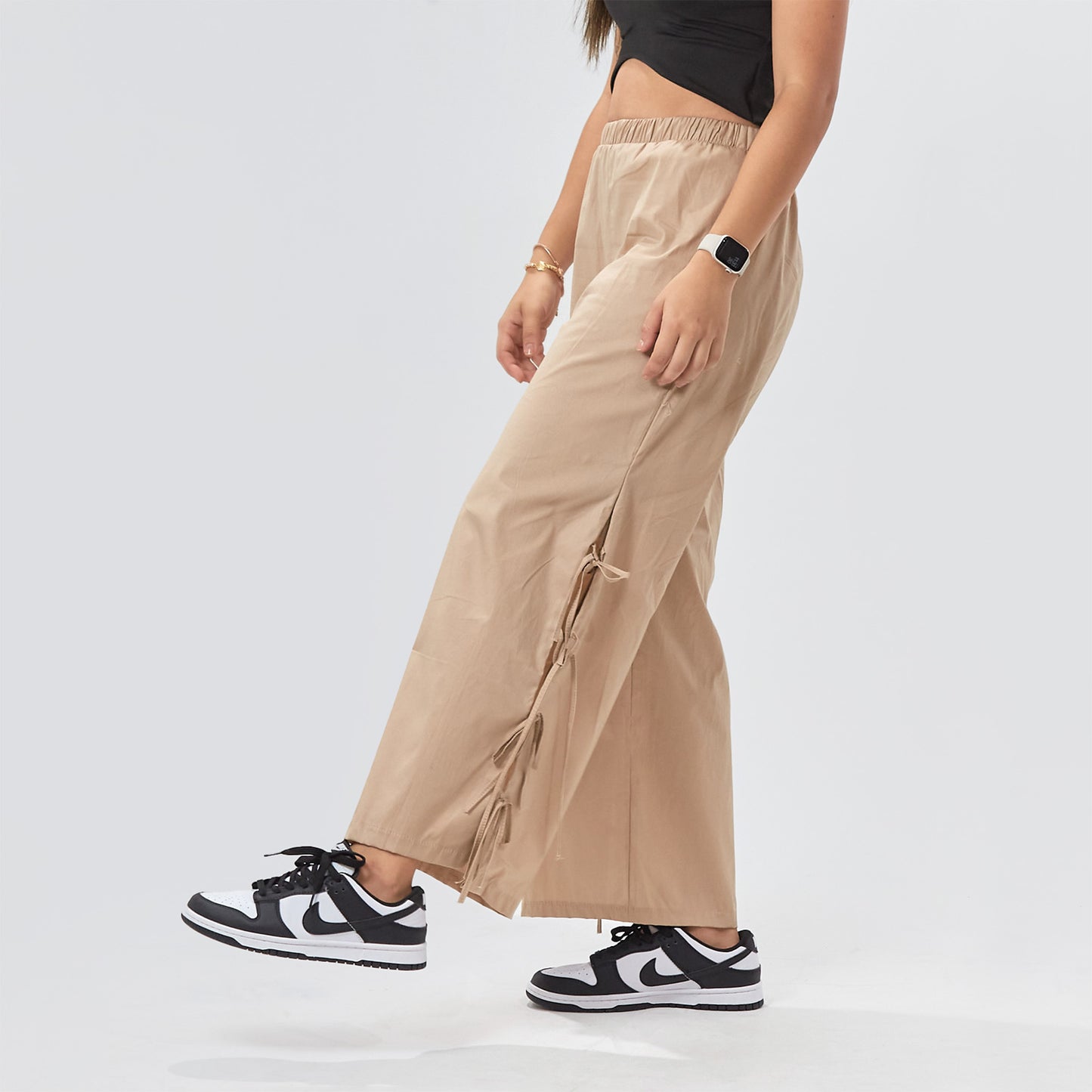 Pantalón lazos tela