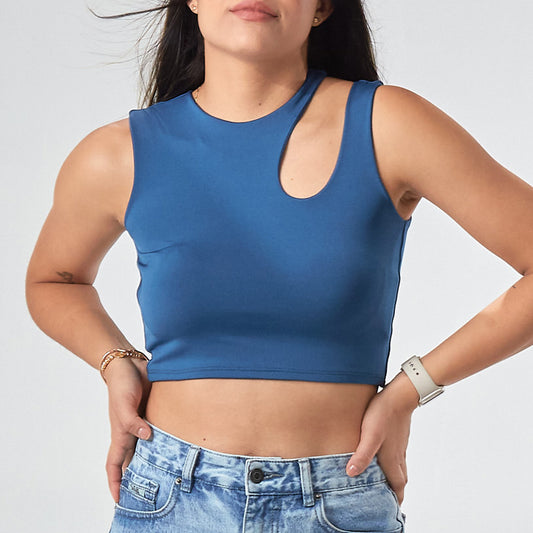 CROP TOP ABERTURA HOMBRO