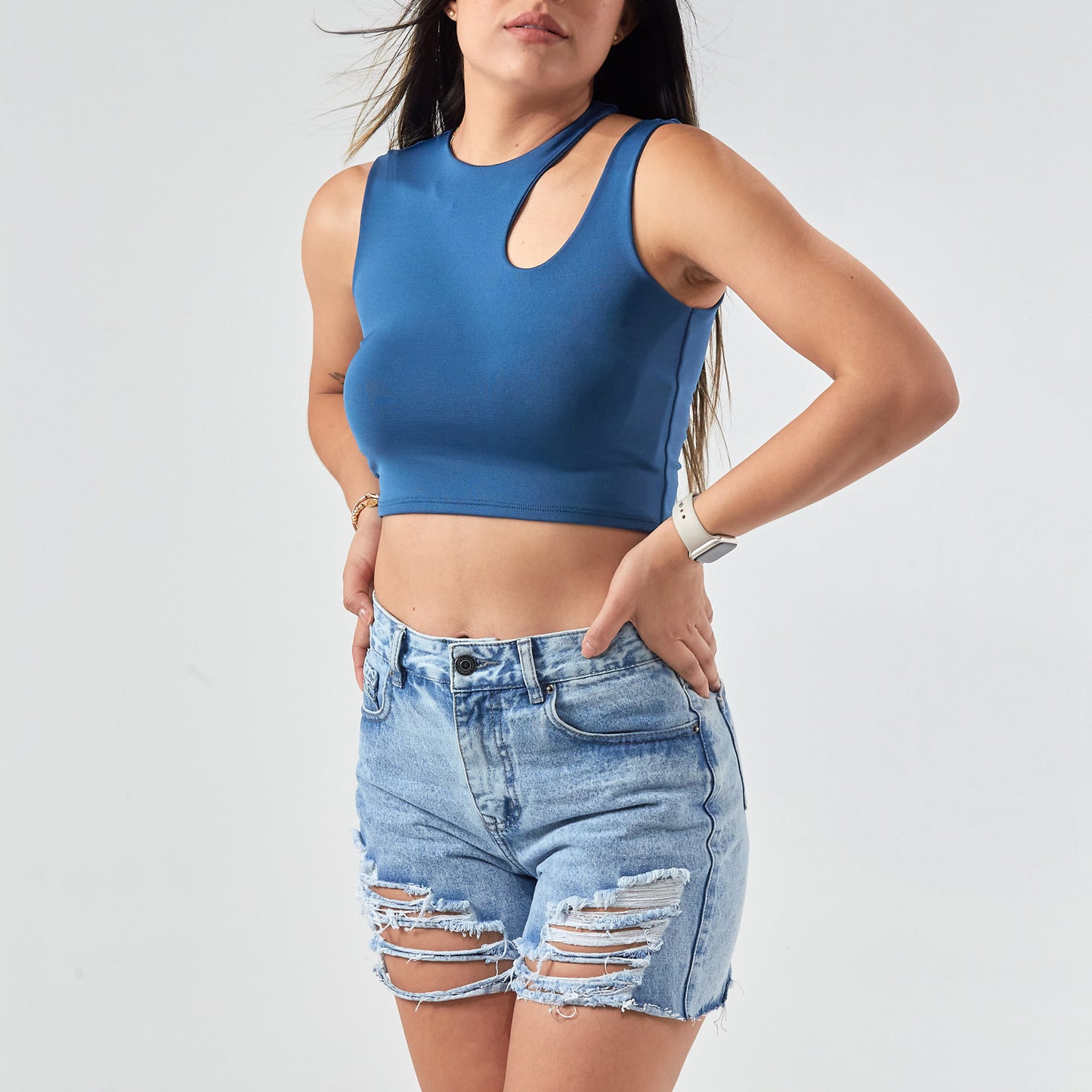 CROP TOP ABERTURA HOMBRO