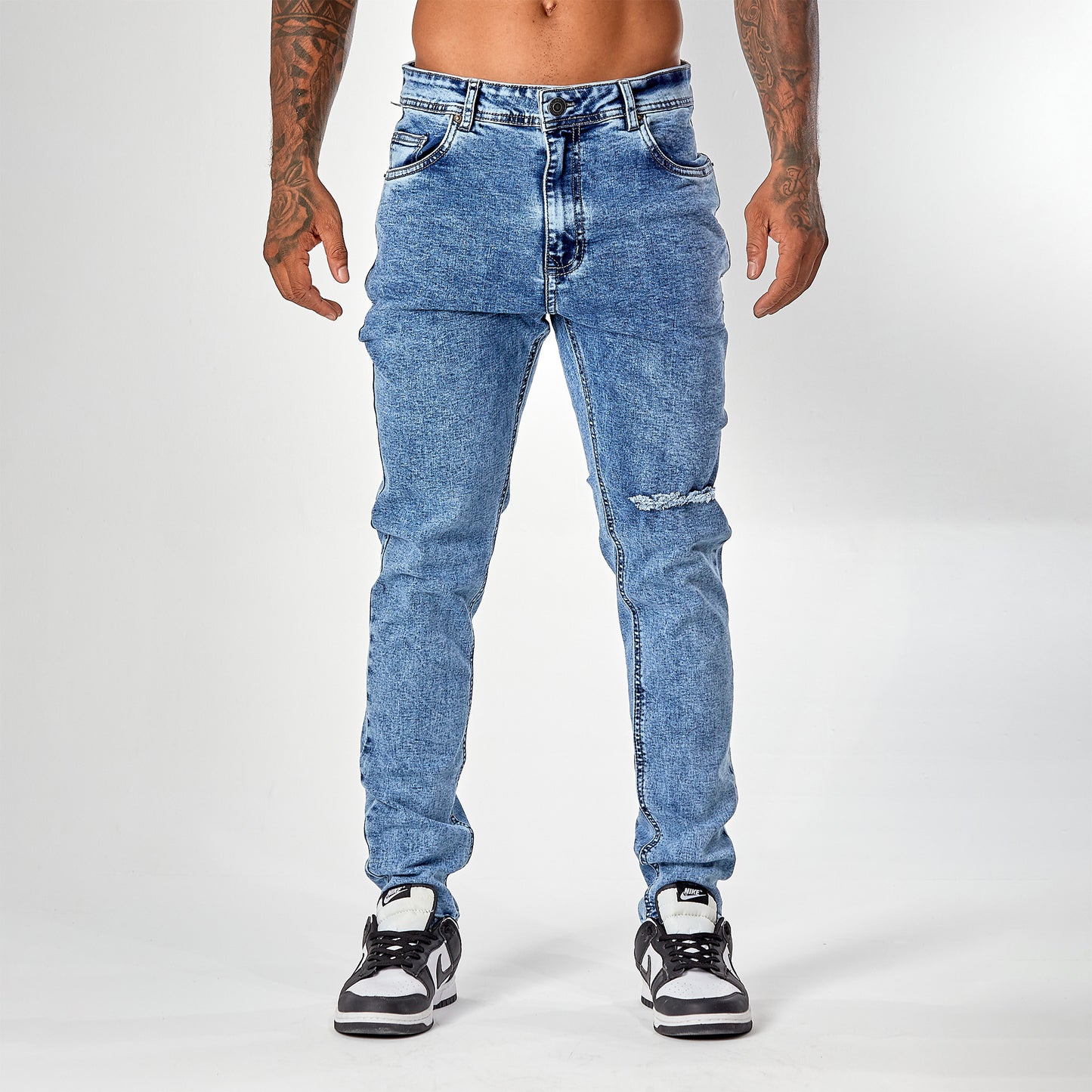 Jeans skinny azul medio prelavado 5034