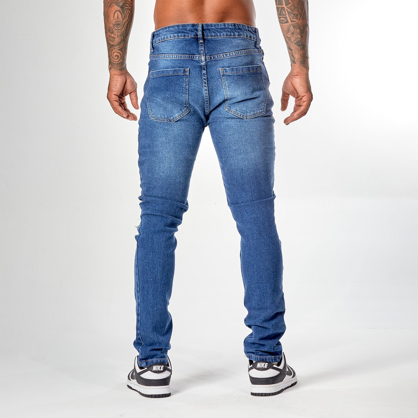 Jeans Caballero Roto Azul Tribe