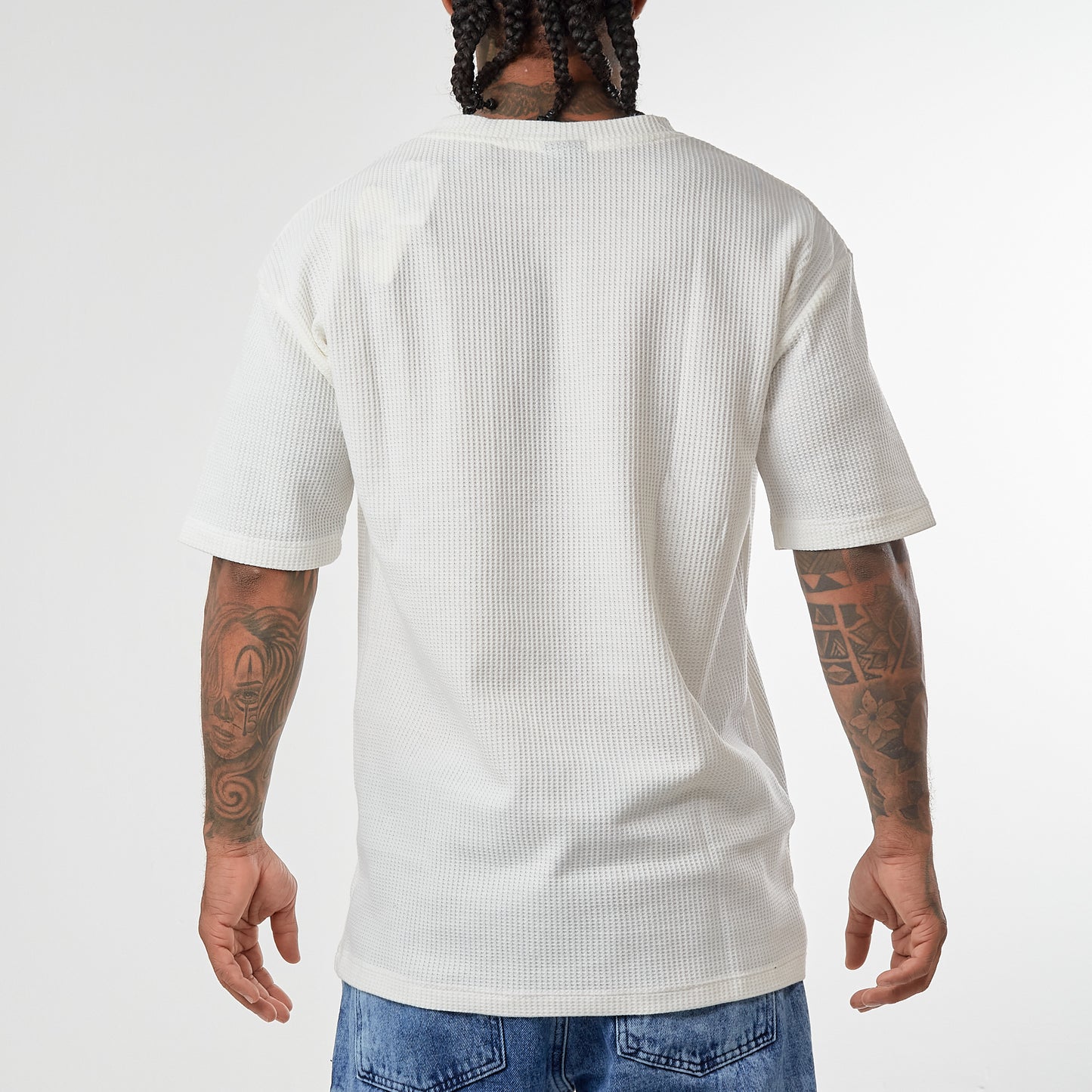 Camiseta Blanca Oversize textura galleta