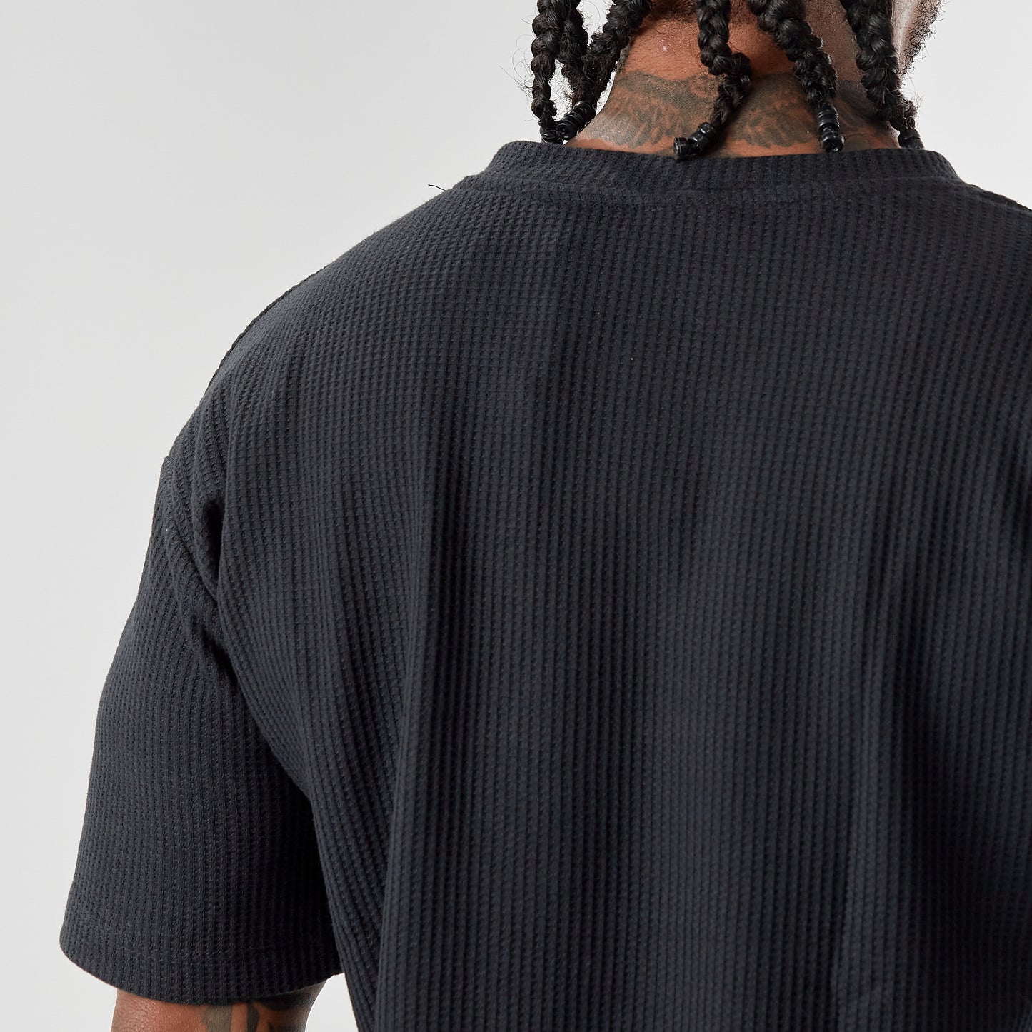 Camiseta tela galleta color negro