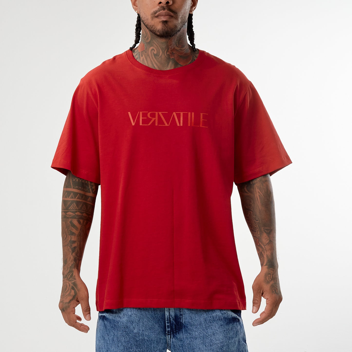 Camiseta Verzatile Estampada (Gráfico Doble) Stay Busy