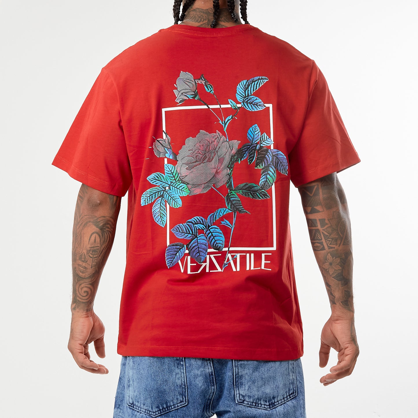 Camiseta Verzatile Estampada (Gráfico Doble) Flores