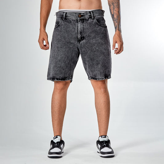 Bermuda denim negro envejecido 7112
